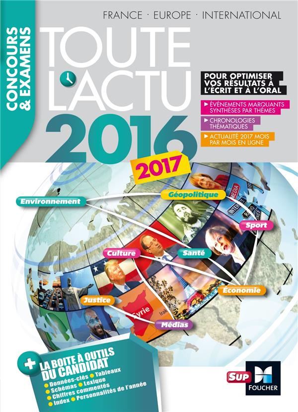 Toute l'actu 2016 sujets et chiffres de l'actualite 2016 - concours & examens
