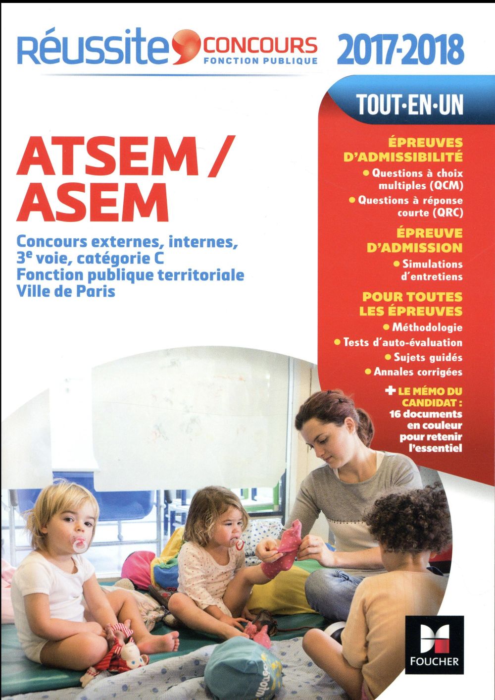 Réussite concours : ATSEM/ASEM concours externe, interne et 3e voie ; concours 2017-2018