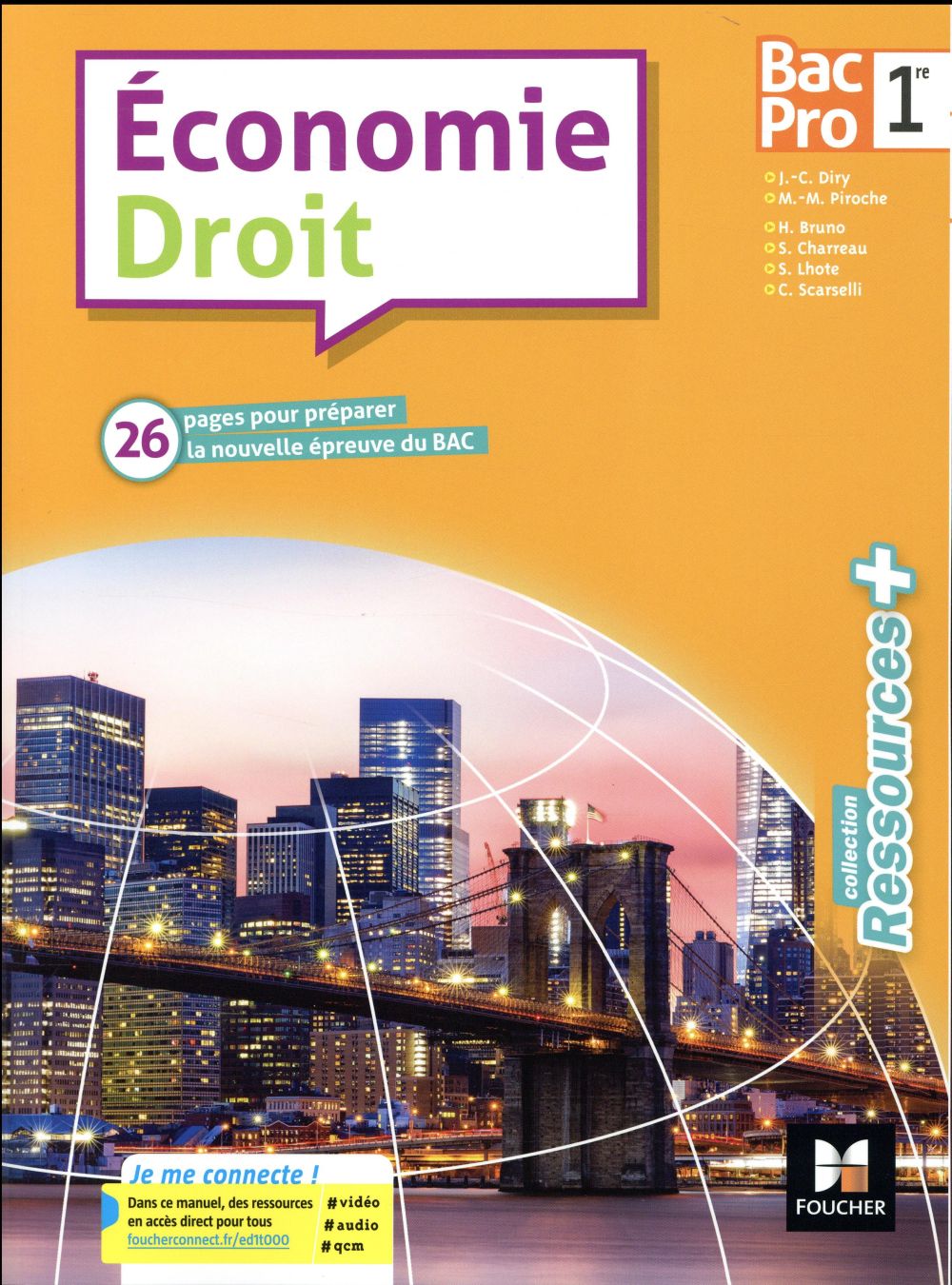 Ressources + : économie-droit ; 1re bac pro ; manuel de l'élève (édition 2017)