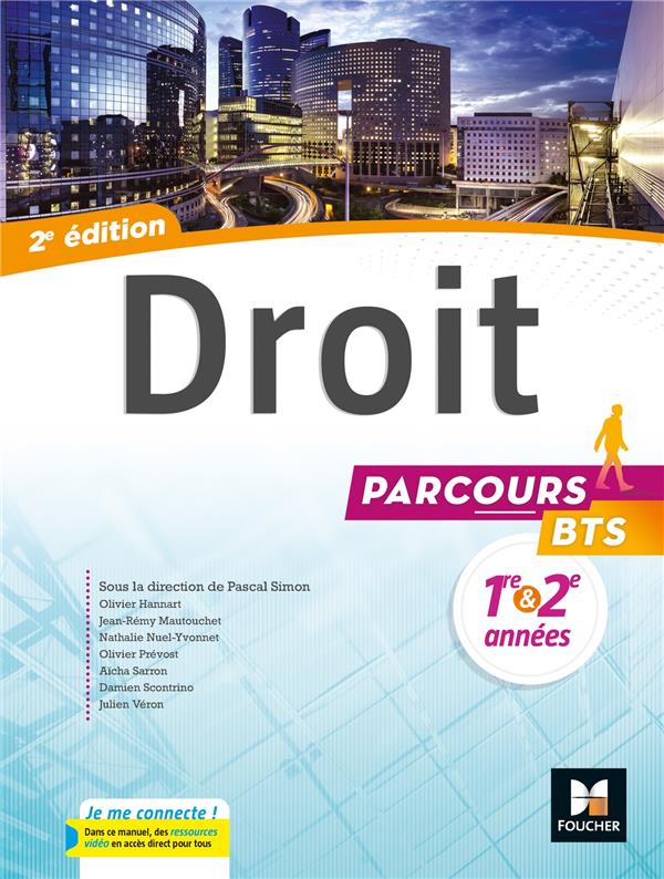 Parcours : droit ; BTS 1re et 2e années ; manuel de l'élève (édition 2017)