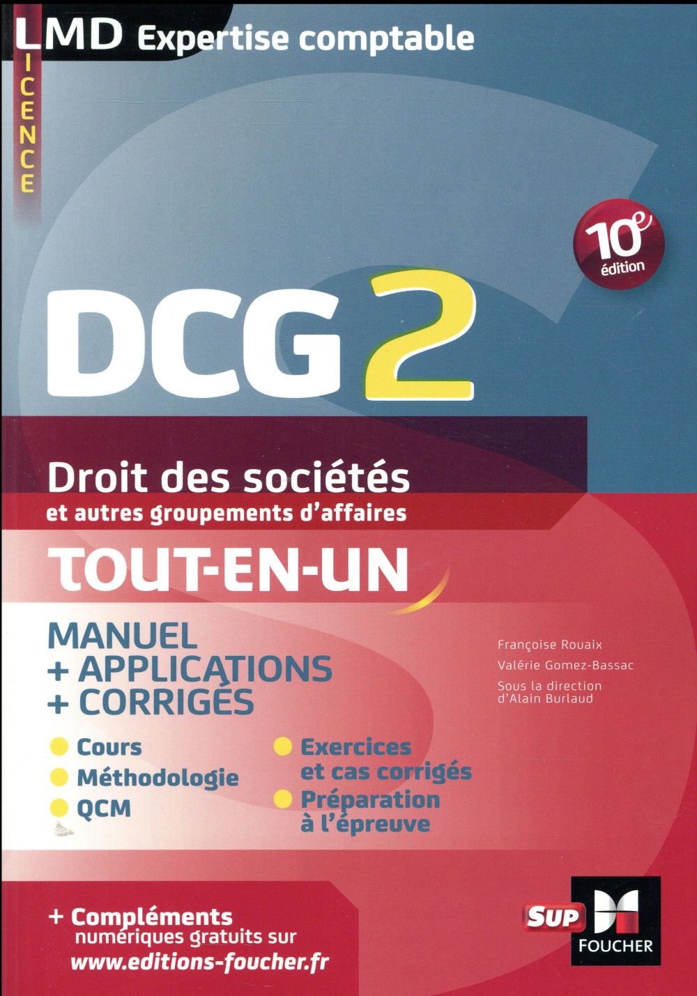 DCG 2 ; droit des societes et autres groupements d'affaires ; manuel et applications (10e édition)