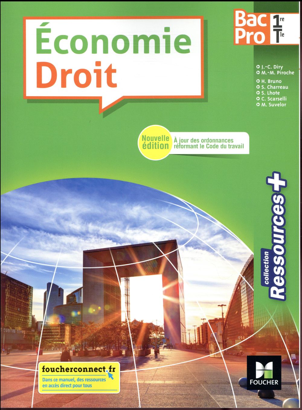 Ressources + : économie-droit ; 1re-terminale bac pro ; manuel de l'élève (édition 2018)