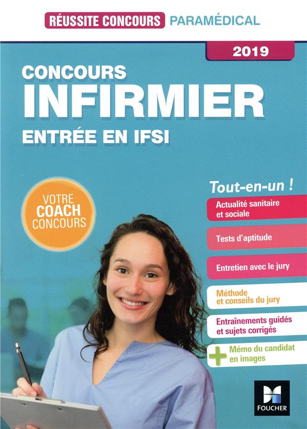 Réussite concours : infirmier ; entrée en IFSI (édition 2019)