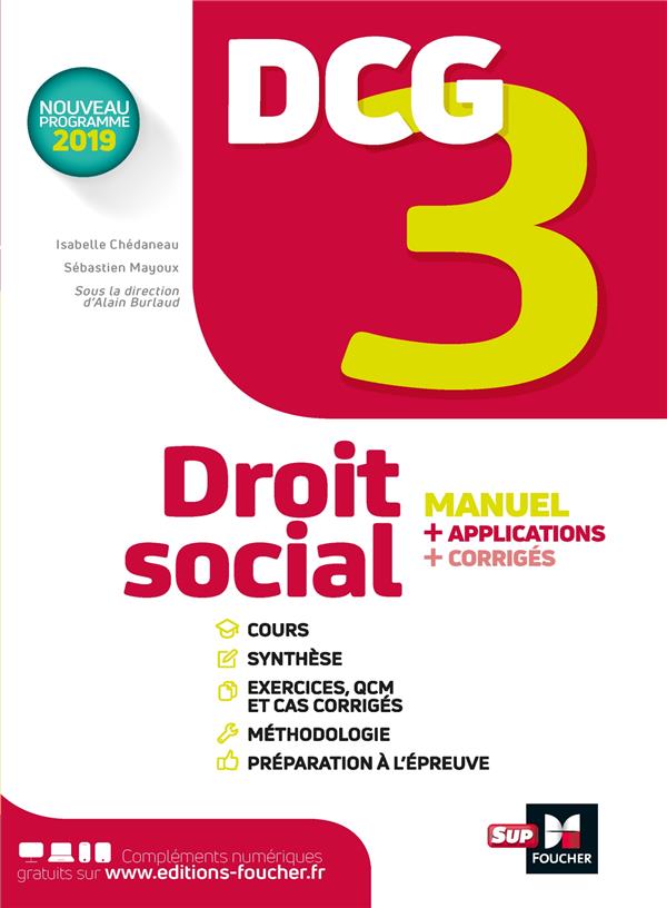 DCG 3 ; droit social ; manuel et applications