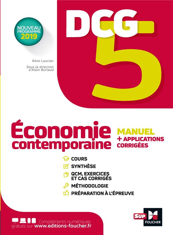 DCG 5 ; économie contemporaine ; manuel et applications