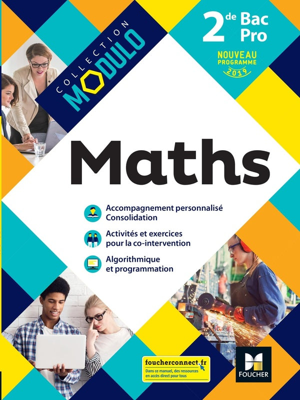 Modulo : mathématiques ; 2de bac pro ; manuel de l'élève (édition 2019)