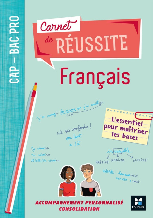 Carnet de réussite : français ; CAP-Bac pro ; manuel de l'élève (édition 2019)