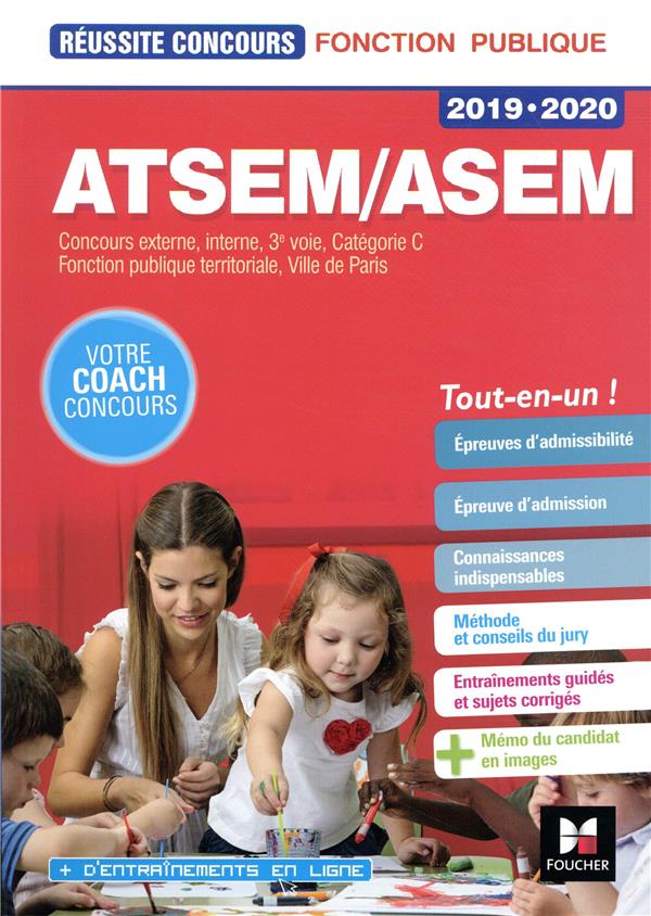 Réussite concours : ATSEM/ASEM ; préparation complète (édition 2019/2020)