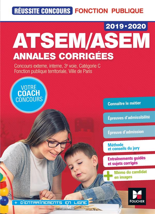 Réussite concours : ATSEM/ASEM ; annales corrigées (édition 2019/2020)