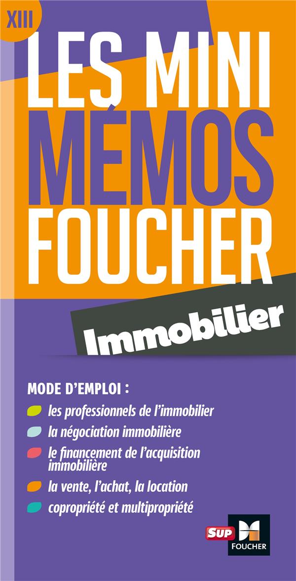 Les mini mémos Foucher : immobilier