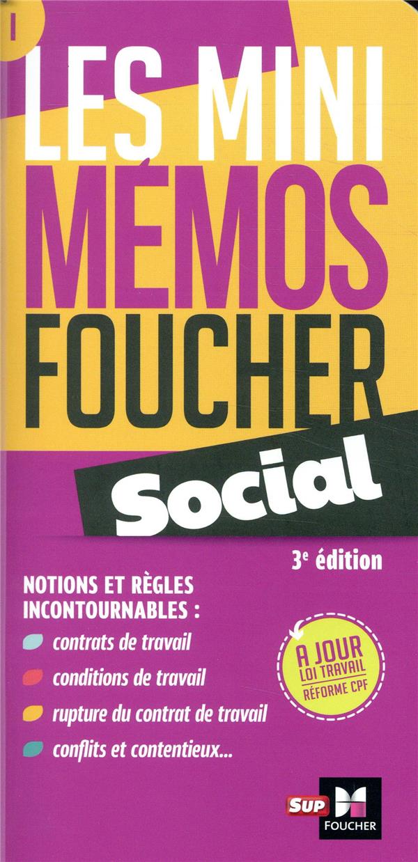 Les mini mémos Foucher : social ; révision