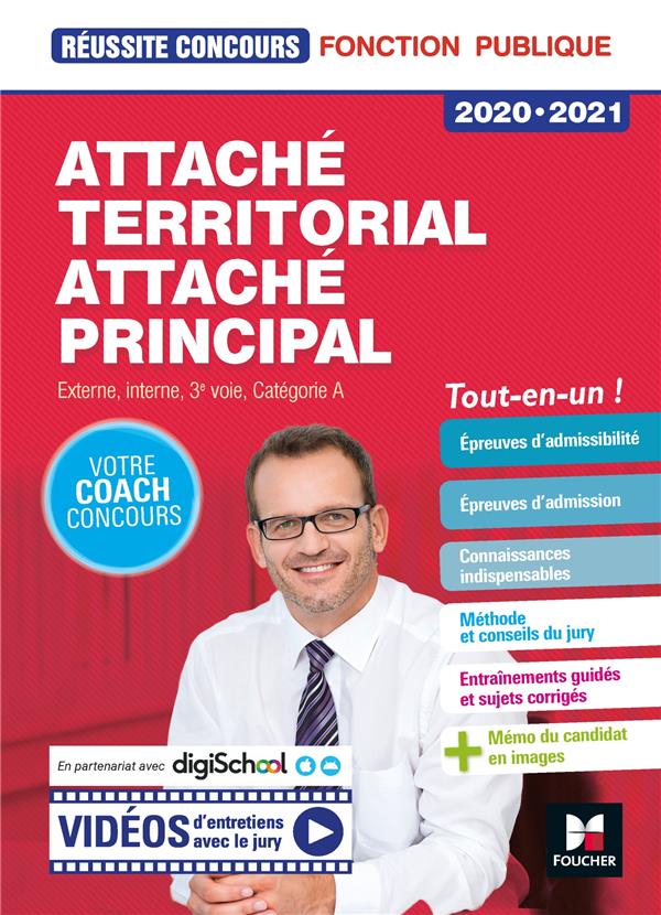 Réussite concours : attaché territorial, attaché principal ; externe, interne, 3e voie, catégorie A ; tout-en-un (édition 2020/2021)
