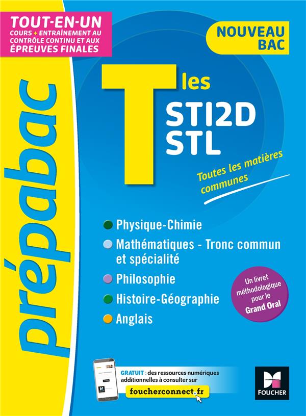 Prépabac : terminale STI2D, STL ; tout-en-un