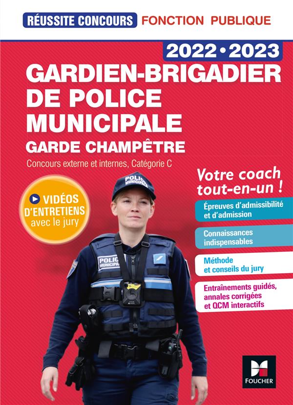 Réussite concours : gardien-brigadier de police municipale / garde champêtre ; concours externe et internes, catégorie C (édition 2022/2023)