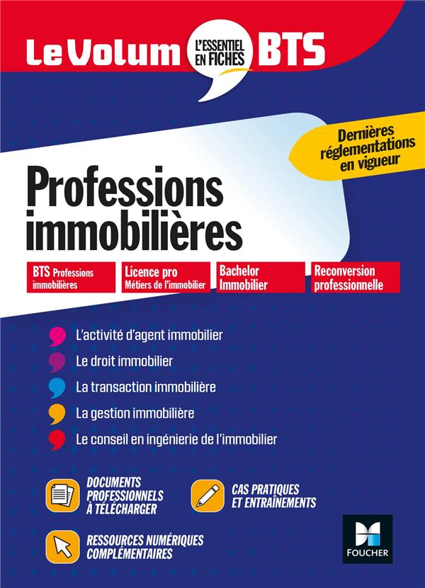 Le volum' : professions immobilières ; BTS