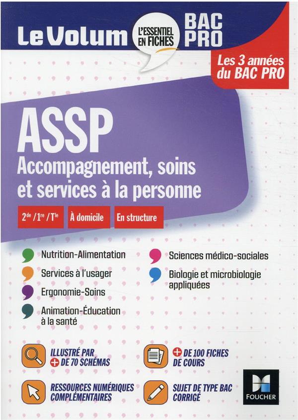 Le volum' : ASSP, accompagnement, soins et services à la personne ; Bac Pro