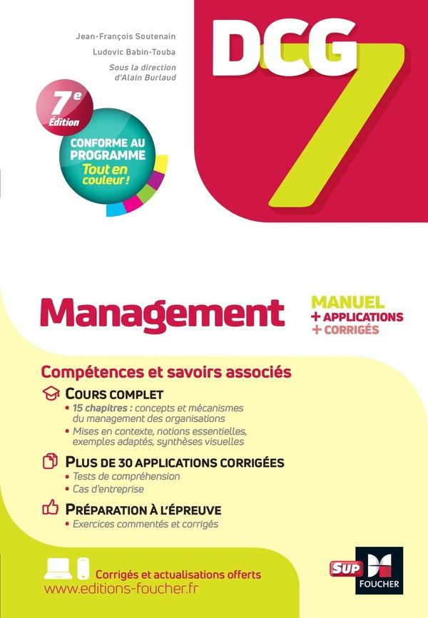 DCG 7 : management ; manuel et applications (7e édition)