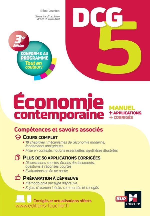 DCG 5 : économie contemporaine ; manuel + applications + corrigés (édition 2022)