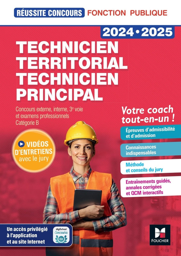 Réussite concours : technicien territorial, technicien principal ; concours externe, interne, 3e voie et examens professionnels, catégorie B ; tout-en-un (édition 2024/2025)
