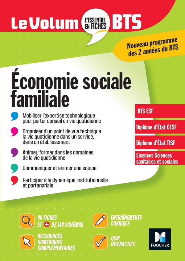 Le volum' : économie sociale familiale ; BTS