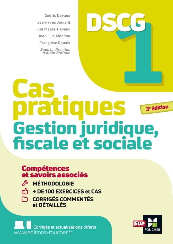 DSCG 1 : Gestion juridique fiscale et sociale ; Cas pratiques (édition 2024/2025)