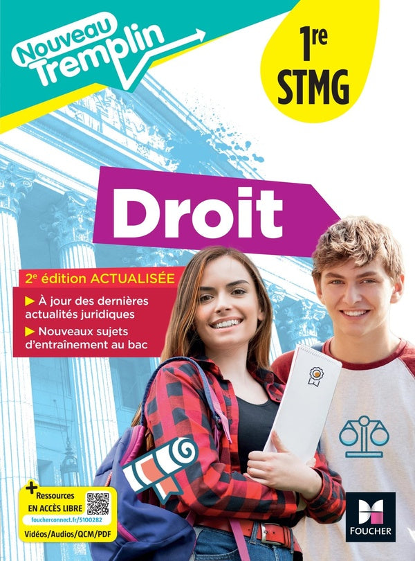 Nouveau Tremplin : Droit ; 1re STMG ; Livre élève (2e édition)