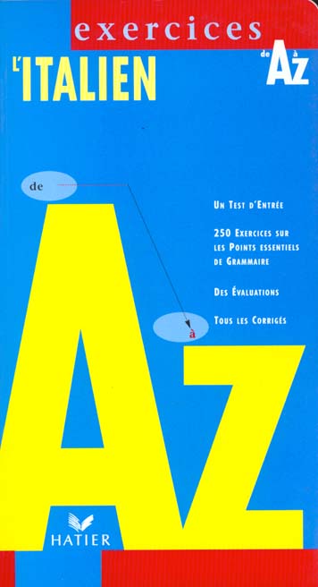 L'italien de a a z ; exercices ; edition 1997