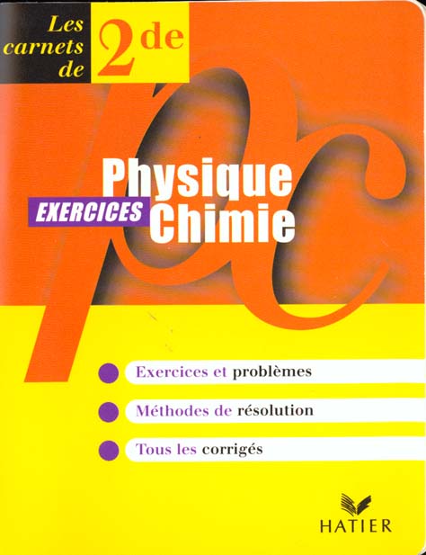 Les carnets du lycee - physique-chimie 2nde exercices