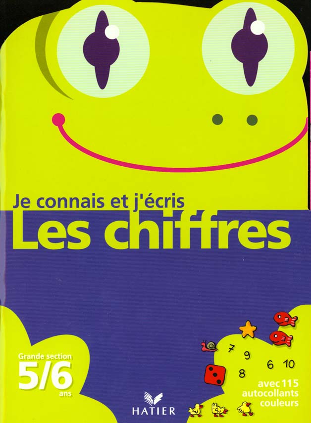 Je connais et j'ecris les chiffres avec la grenouille