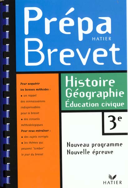 Prepabrevet histoire-geographie 3e