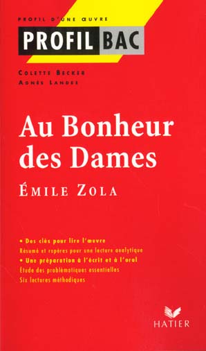Au bonheur des dames, d'Emile Zola