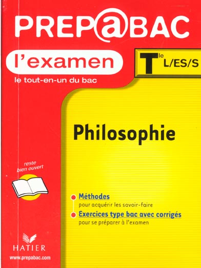 Examen ; philosophie terminale l-es-s