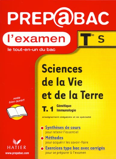 Sciences de la vie et de la terre terminale s t.1 ; genetique