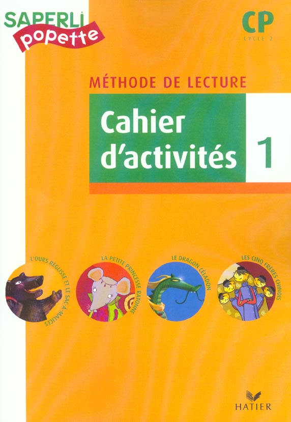 Methode de lecture ; CP ; cahier d'activités 1
