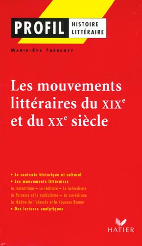 Les mouvements littéraires du XIX au XX siècles