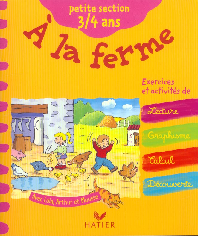A la ferme ; petite section de maternelle