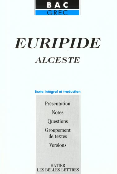 Euripide ; alceste