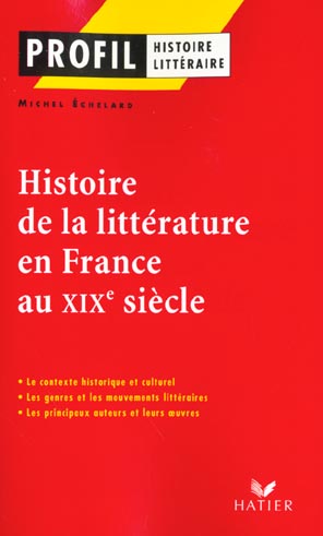 Histoire de la littérature en France au XIX siècle