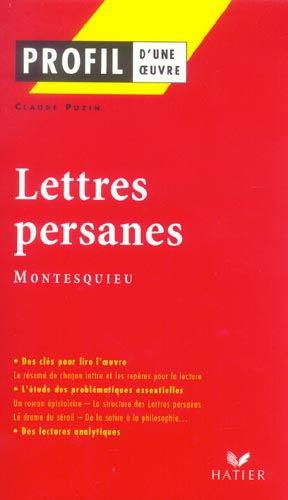 Lettres persanes de Montesquieu