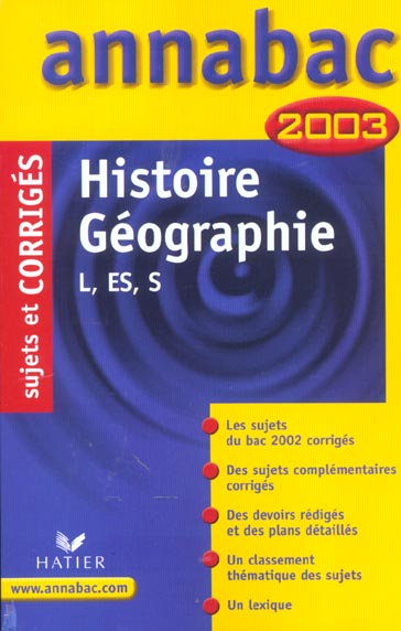 Annabac sujets & corrigés