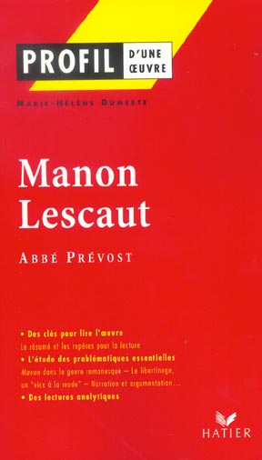 Manon Lescaut de l'Abbé Prévost