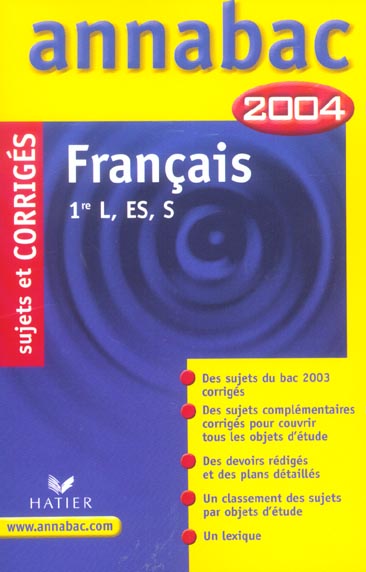 Annabac Tome 8 : sujets corrigés (édition 2004)