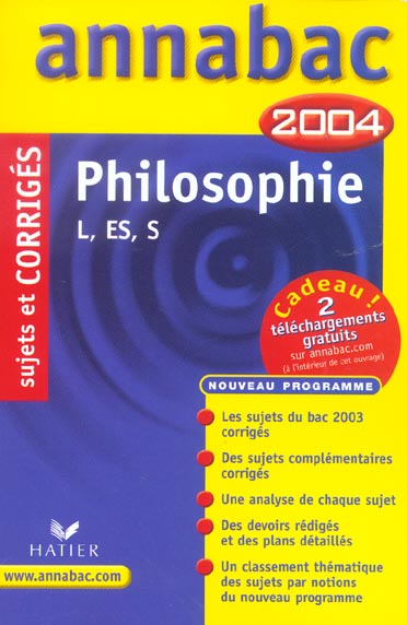 Annabac Tome 00011 : sujets corrigés (édition 2004)