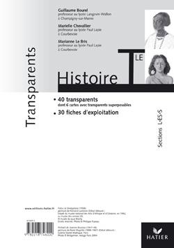 Histoire ; terminale L, ES, S ; transparents (édition 2004)
