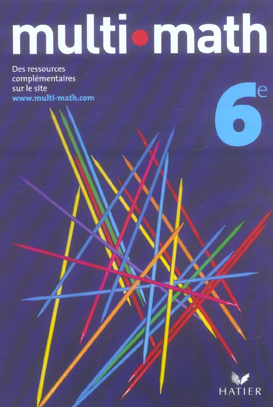 Mathématiques ; 6ème ; manuel de l'élève (édition 2005)