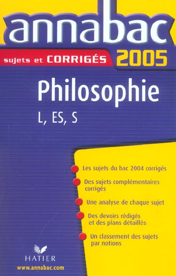 Annabac sujets & corrigés Tome 11 (édition 2005)
