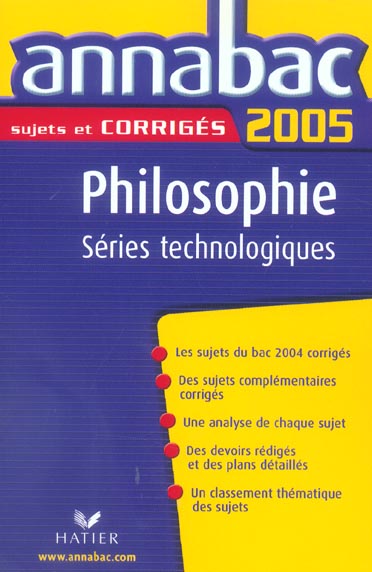 Annabac sujets & corrigés Tome 12 (édition 2005)