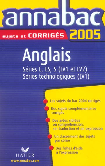 Annabac sujets & corrigés Tome 13 (édition 2005)