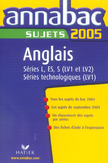 ANNABAC SUJETS (édition 2005)