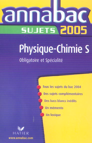 ANNABAC SUJETS (édition 2005)
